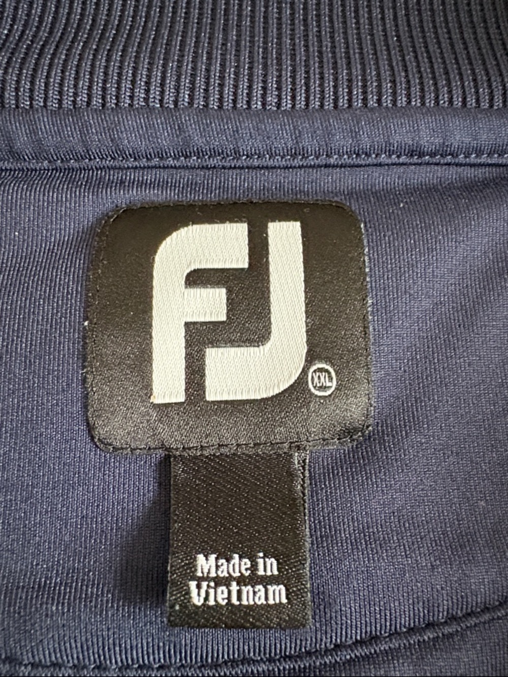 FootJoy Nylon Navy Half-Zip Pullover Size XXL - Picture 12 of 13